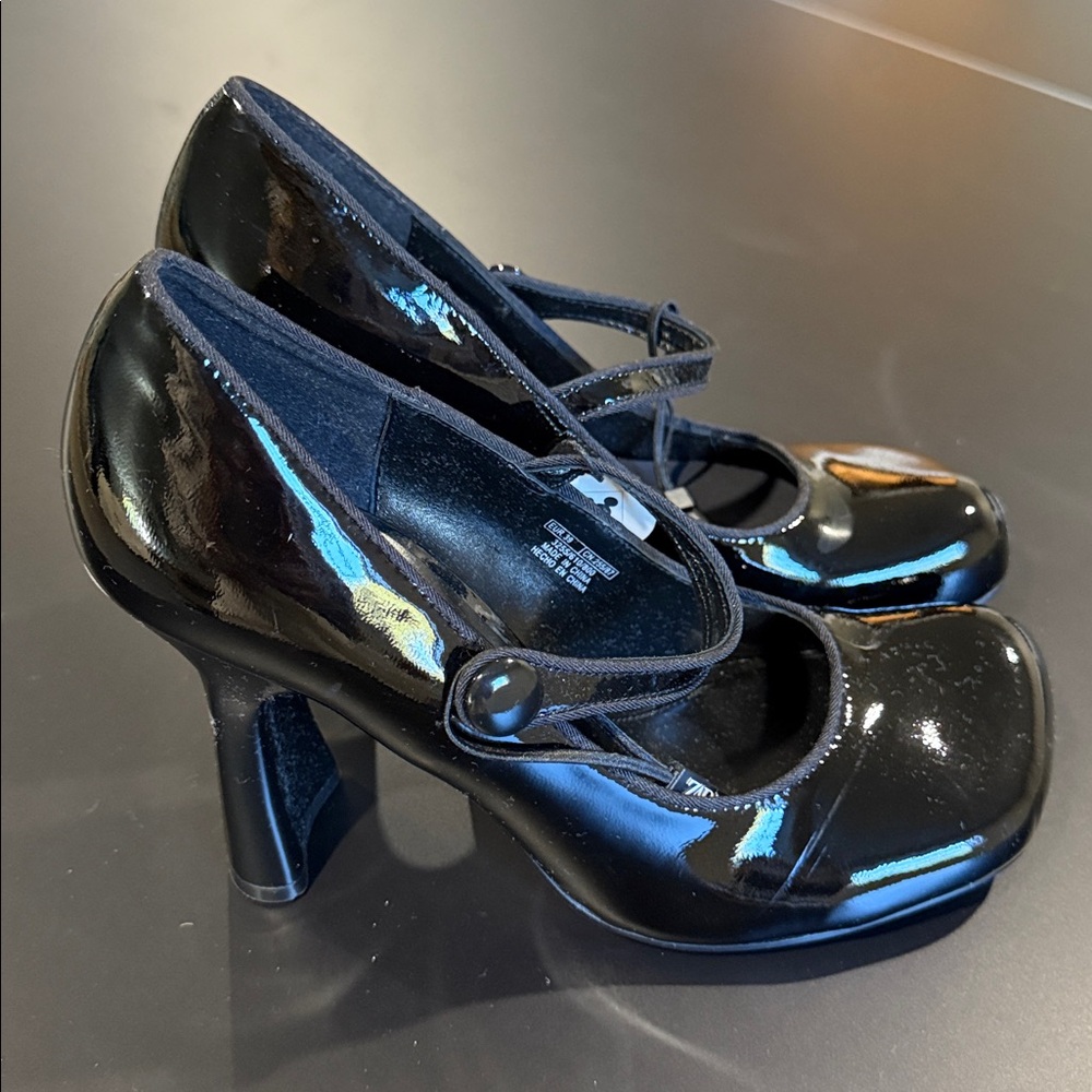 ZARA LEATHER HEELED STRAPPY SHOES FOR ZARA X DISNEY HARRY LAMBERT - Picture 10 of 11